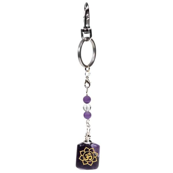 Edelsteen Sleutelhanger Amethist - 7e Chakra Sahasrara