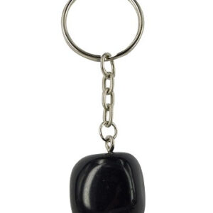 Edelsteen Sleutelhanger Obsidiaan Zwart