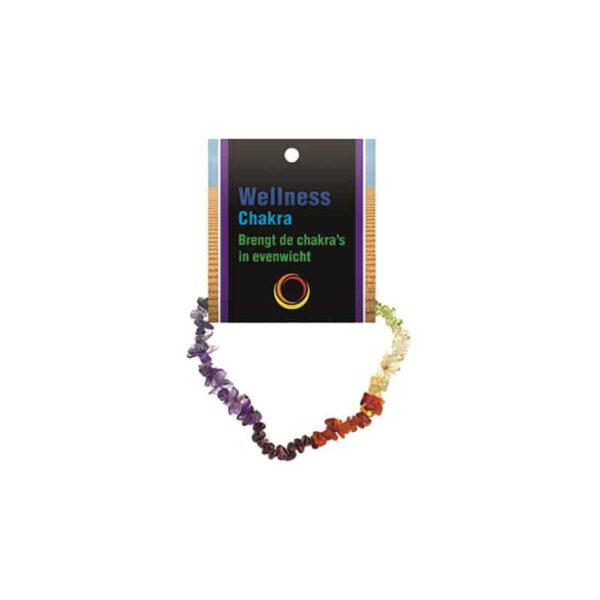 Edelsteen Splitarmband Chakra AA met Uitlegkaart