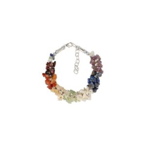 Edelsteen Splitarmband Chakra Cluster met Sluiting