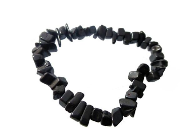 Edelsteen Splitarmband Obsidiaan (ca. 7 mm Stenen)