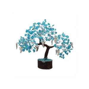 Edelsteenboom Blauwe Topaas - Begeleiding - 18 cm