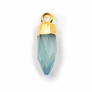 Edelsteenhanger Punt Aqua Chalcedoon (12 mm)