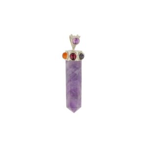 Edelstenen Hanger Amethist Chakra 6-Kant - Punthanger