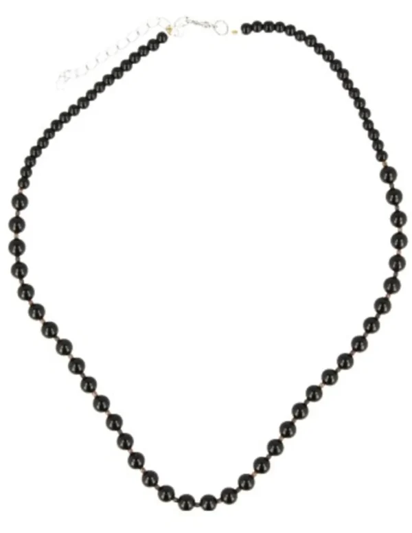 Edelstenen Ketting Onyx & Zwart Glas