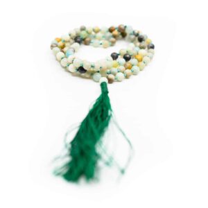 Edelstenen Mala Amazoniet – 108 kralen