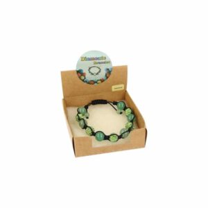 Edelstenen Shamballa Armband Aventurijn Groen (Model 2)