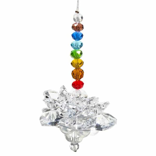 Feng Shui Kristallen Lotus met Chakra Ketting