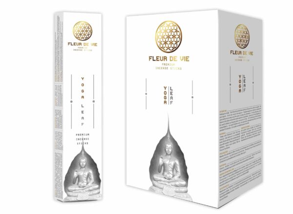 Fleur de Vie Wierook Yoga Leaf  (12 pakjes van 15 gram)