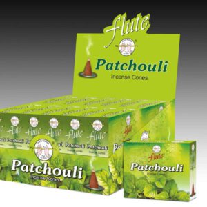 Flute Wierook Kegel Patchouli (12 pakjes met 10 kegels)