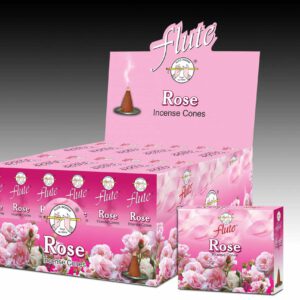 Flute Wierook Kegel Rose (12 pakjes met 10 kegels)