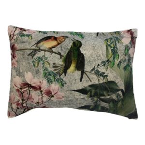 Fluwelen Kussen Charming Kussende Vogels (60 x 40 cm)