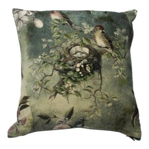 Fluwelen Kussen Charming Vogelnest (45 x 45 cm)