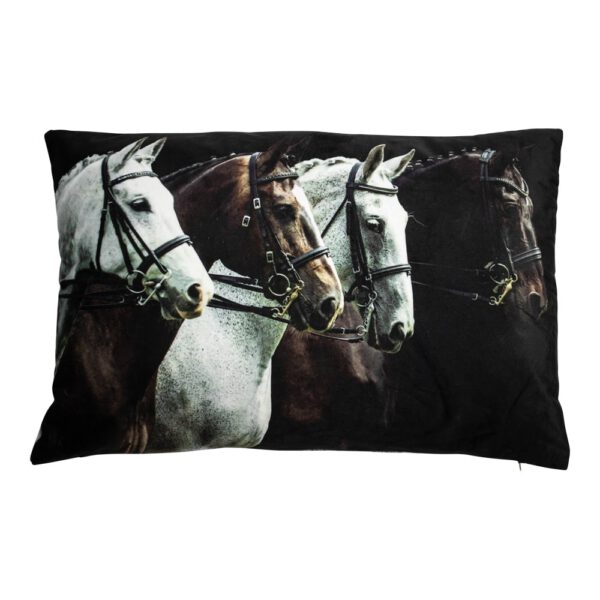 Fluwelen Kussen Country Paarden (60 x 40 cm)