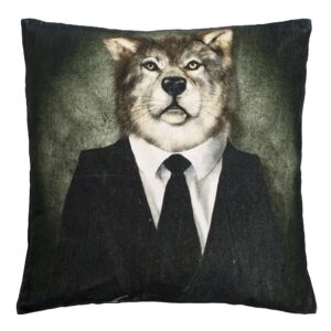 Fluwelen Kussen Humor Wolf (50 x 50 cm)