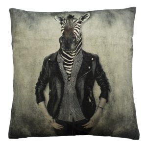 Fluwelen Kussen Humor Zebra (50 x 50 cm)