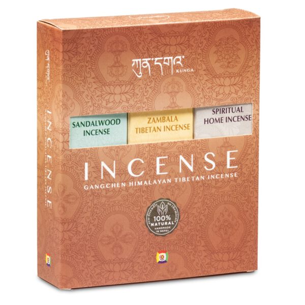 Gangchen Himalaya Natuurlijke Wierook Cadeauset (6 pakjes met 20