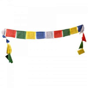 Gebedsvlaggen Tibetaans Koord Groot (1 koord met 25 vlaggen)
