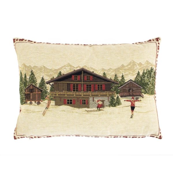 Gobelin Kussen Chalet (45 x 31 cm)