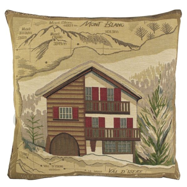 Gobelin Kussen Chalet Mont Blanc (45 x 45 cm)