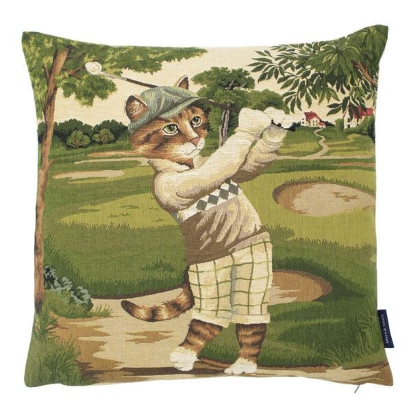 Gobelin Kussen Golf Kat Ruit (45 x 45 cm)