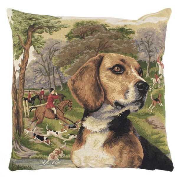 Gobelin Kussen Hubertus Jachthond Beagle (45 x 45 cm)