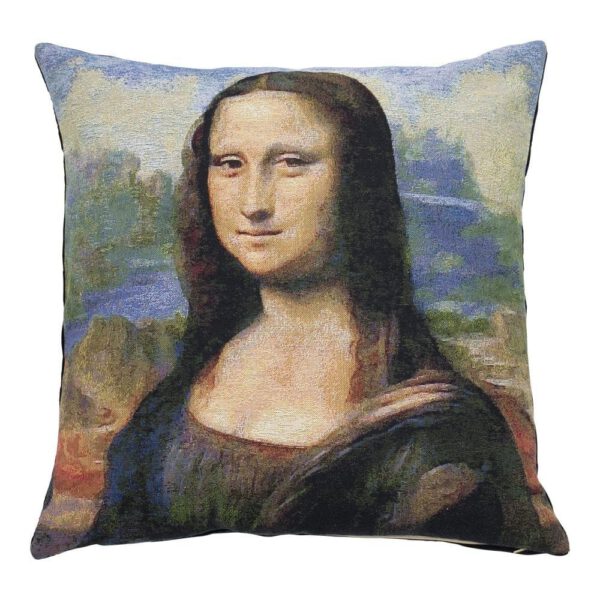 Gobelin Kussen Mona Lisa van Leonardo da Vinci (45 x 45 cm)