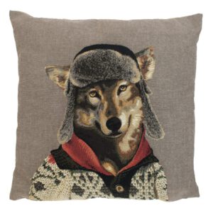 Gobelin Kussen Nordic Wolf (45 x 45 cm)