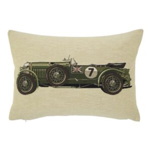 Gobelin Kussen Oldtimer Zwart-Groen (45 x 31 cm)