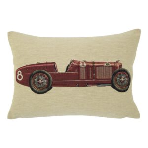 Gobelin Kussen Oldtimer Zwart-Rood (45 x 31 cm)