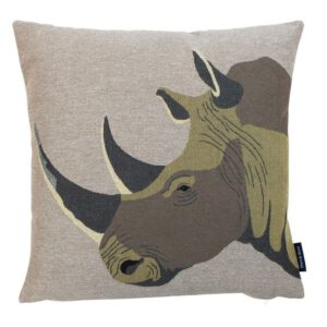 Gobelin Kussen Retro Neushoorn (45 x 45 cm)