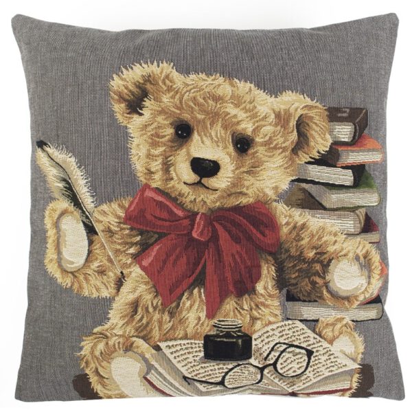 Gobelin Kussen Teddybeer Veer (45 x 45 cm)