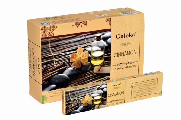 Goloka Wierook Aromatherapy Kaneel (12 pakjes)