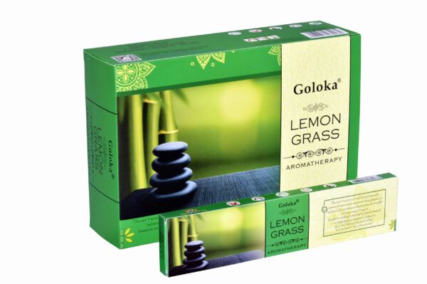 Goloka Wierook Aromatherapy Lemongrass (12 pakjes)