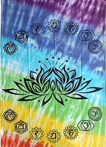 Gordijn Katoen Chakra Lotus
