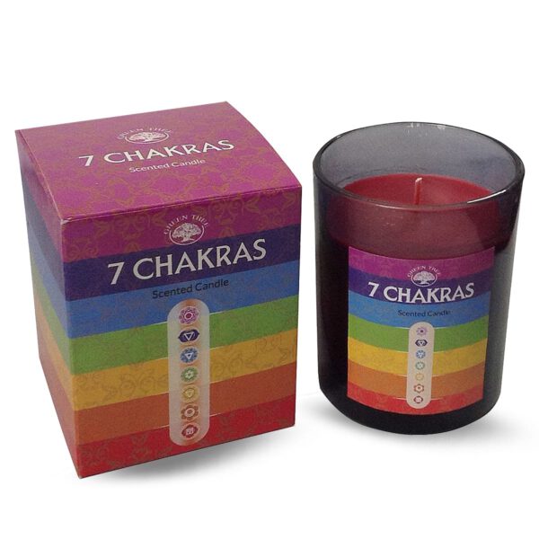 Green Tree Geurkaars 7 Chakra&apos;s (210 gram)