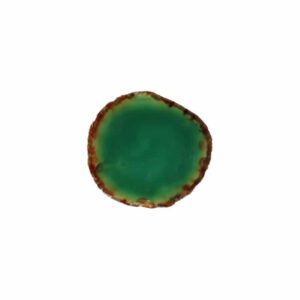 Groene Agaatschijf Klein (6 - 10 cm)