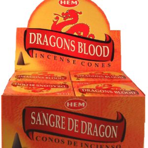 HEM Wierook Kegel Dragon Blood (12 pakjes)