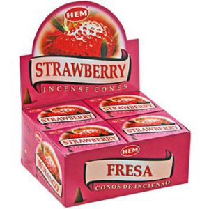 HEM Wierook Kegel Strawberry (12 pakjes)