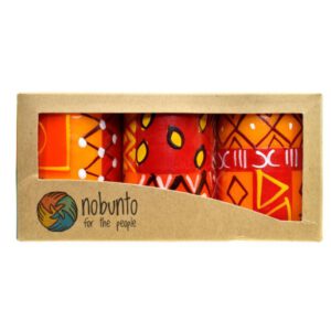 Handgeschilderde Kaarsen ‘Zahabu’ in Giftbox – 3 stuks