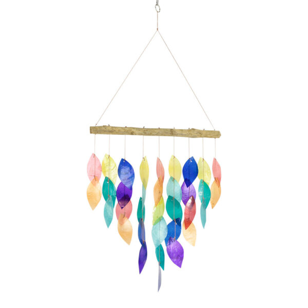 Hangende Decoratie Capiz Schelpen Bladeren Multicolor