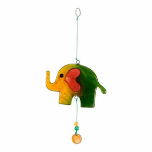 Hangende Decoratie Olifant Geel-Groen (23 x 11 x 1 cm)