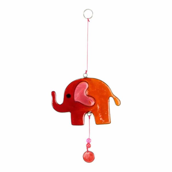 Hangende Decoratie Olifant Rood (23 x 11 x 1 cm)