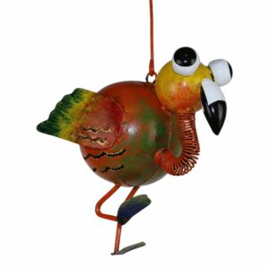 Hangende Metalen Flamingo