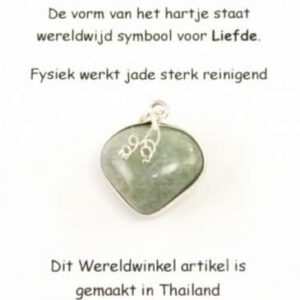 Hanger Hartje Jade (1 cm)