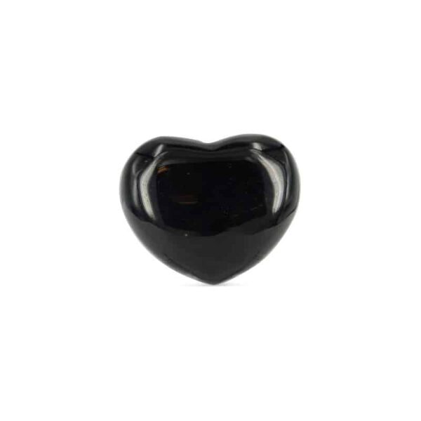 Hartvormige Edelsteen Obsidiaan Zwart (45 mm)