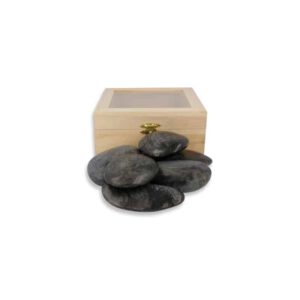 Hotstone Basalt Massageset (Groot - 7-10 cm)