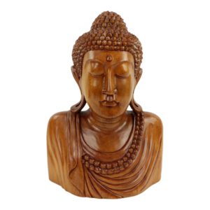 Houten Beeld Boeddha (42 x 29 x 15 cm)