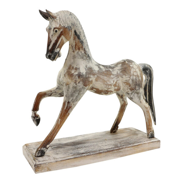 Houten Beeld Paard Lopend (38 x 38 cm)