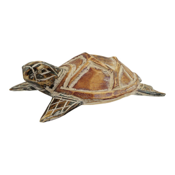 Houten Beeld Schildpad (19 x 13 cm)